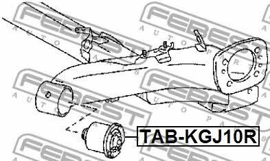 Febest Сайлентблок задней балки – цена 765 UAH