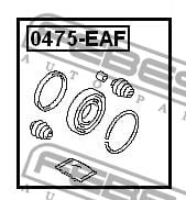 Ремкомплект гальмівного супорта Febest 0475-EAF
