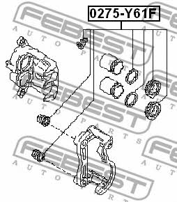 Купить Febest 0275Y61F – отличная цена на EXIST.UA!
