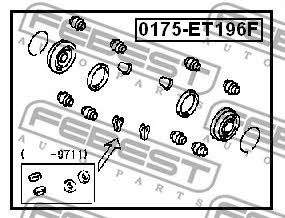 Ремкомплект суппорта Febest 0175-ET196F