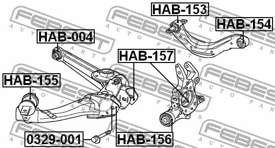 Купити Febest HAB-153 за низькою ціною в Україні!