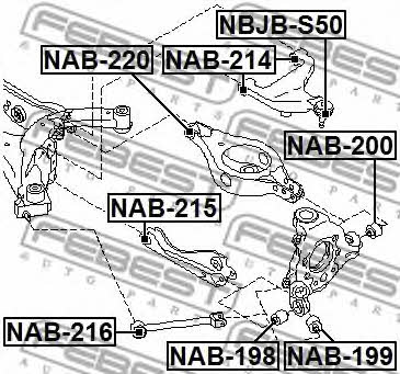 Купить Febest NAB-214 по низкой цене в Украине!