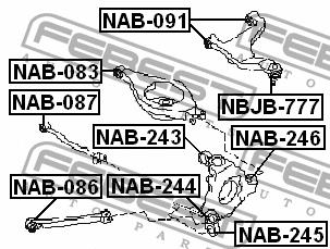Купить Febest NAB091 – отличная цена на EXIST.UA!