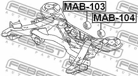 Купить Febest MAB-103 по низкой цене в Украине!