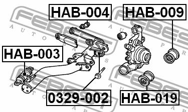 Купить Febest HAB019 – отличная цена на EXIST.UA!