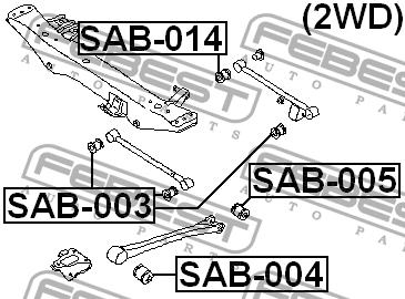 Купить Febest SAB-003 по низкой цене в Украине!
