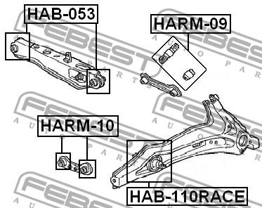 Купити Febest HAB110RACE – суперціна на EXIST.UA!