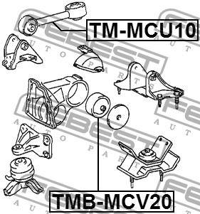 Подушка двигуна Febest TMB-MCV20