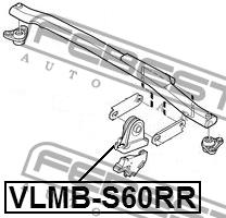 Подушка двигуна Febest VLMB-S60RR
