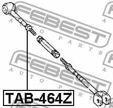 Сайлентблок задней поперечной тяги внутренний Febest TAB-464Z