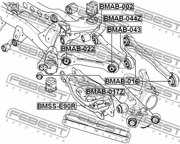 Купить Febest BMAB044Z – отличная цена на EXIST.UA!