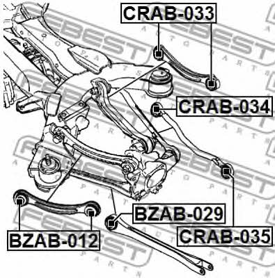 Купить Febest CRAB-035 по низкой цене в Украине!