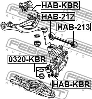 Купить Febest HAB-213 по низкой цене в Украине!