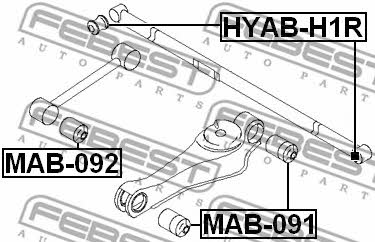 Купить Febest HYAB-H1R по низкой цене в Украине!