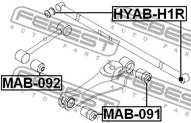 Купить Febest HYABH1R – отличная цена на EXIST.UA!