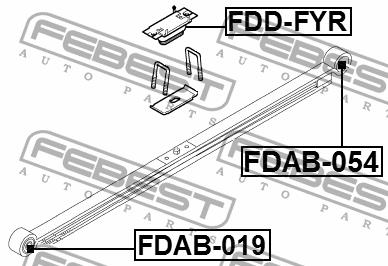 Febest Сайлентблок рессоры задней – цена 483 UAH