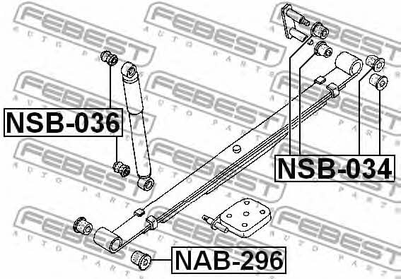 Купити Febest NAB296 – суперціна на EXIST.UA!