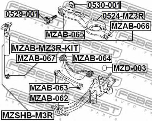 Купить Febest MZAB-MZ3R-KIT по низкой цене в Украине!