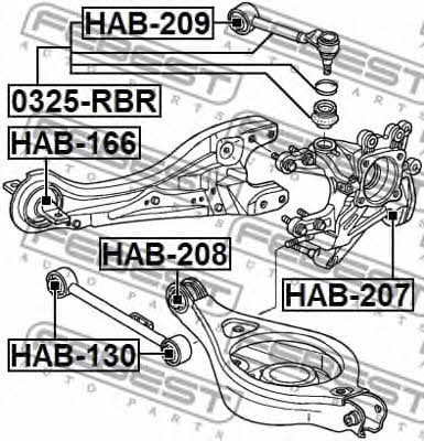 Купить Febest HAB-207 по низкой цене в Украине!