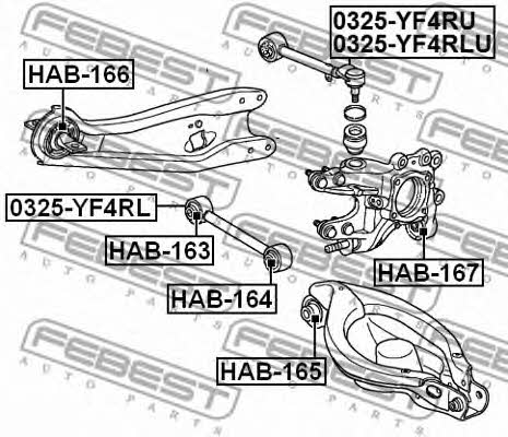 Купити Febest HAB-167 за низькою ціною в Україні!