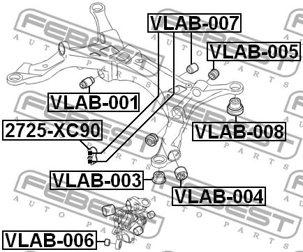 Купити Febest VLAB006 – суперціна на EXIST.UA!
