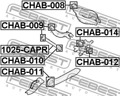Febest Сайлентблок задней цапфы верхний – цена 900 UAH