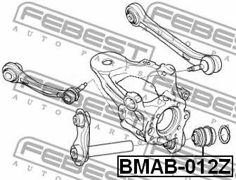 Сайлентблок задней цапфы Febest BMAB-012Z