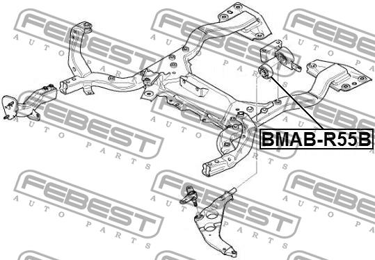 Сайлентблок переднего рычага задний Febest BMAB-R55B