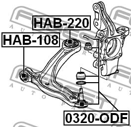 Купить Febest HAB220 – отличная цена на EXIST.UA!