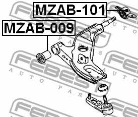 Купить Febest MZAB-101 по низкой цене в Украине!
