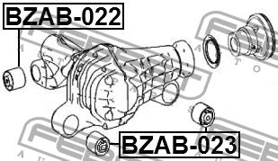 Сайлентблок диференціала Febest BZAB-022
