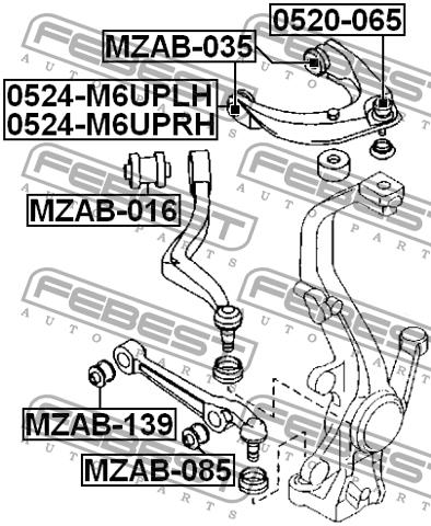 Купить Febest MZAB-139 по низкой цене в Украине!