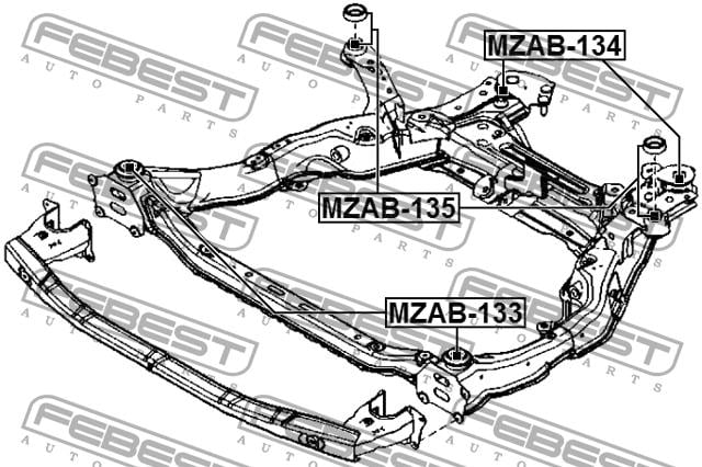 Купить Febest MZAB-133 по низкой цене в Украине!