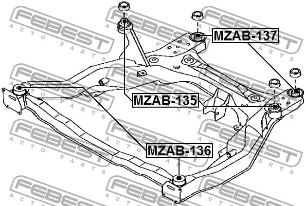 Купить Febest MZAB-137 по низкой цене в Украине!