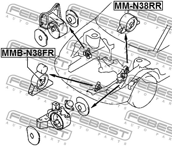 Купити Febest MMB-N38FR за низькою ціною в Україні!