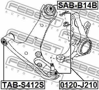 Купить Febest TAB-S412S по низкой цене в Украине!