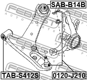 Купить Febest TABS412S – отличная цена на EXIST.UA!
