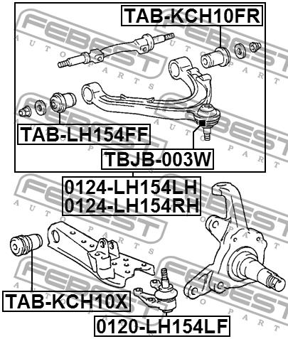 Купить Febest TABLH154FF – отличная цена на EXIST.UA!