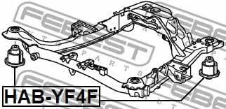 Купити Febest HAB-YF4F за низькою ціною в Україні!