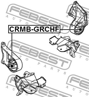Подушка двигуна передня Febest CRMB-GRCHF