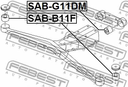 Купити Febest SABG11DM – суперціна на EXIST.UA!