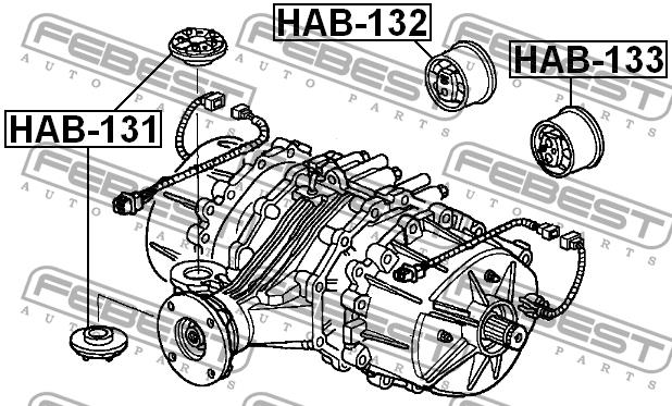 Купить Febest HAB-133 по низкой цене в Украине!
