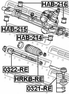 Купить Febest HAB-215 по низкой цене в Украине!