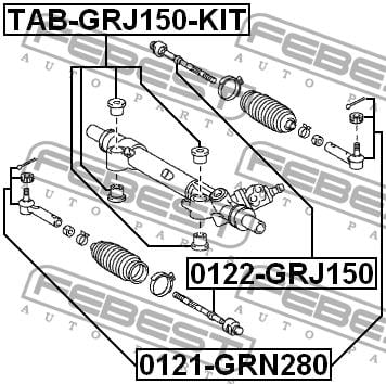 Купить Febest TAB-GRJ150-KIT по низкой цене в Украине!