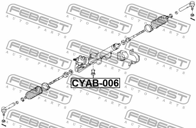 Сайлентблок рулевой рейки Febest CYAB-006