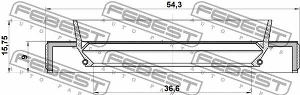Купить Febest 95HBY38540916R – отличная цена на EXIST.UA!