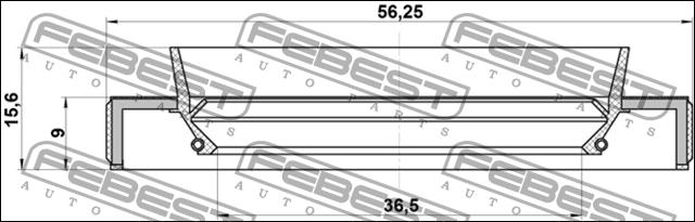 Febest Сальник полуоси – цена 96 UAH