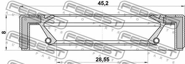 Febest Сальник первичного вала КПП – цена 42 UAH