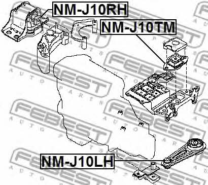 Купить Febest NM-J10RH по низкой цене в Украине!