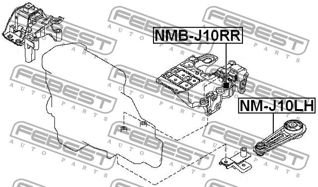 Купити Febest NMBJ10RR – суперціна на EXIST.UA!
